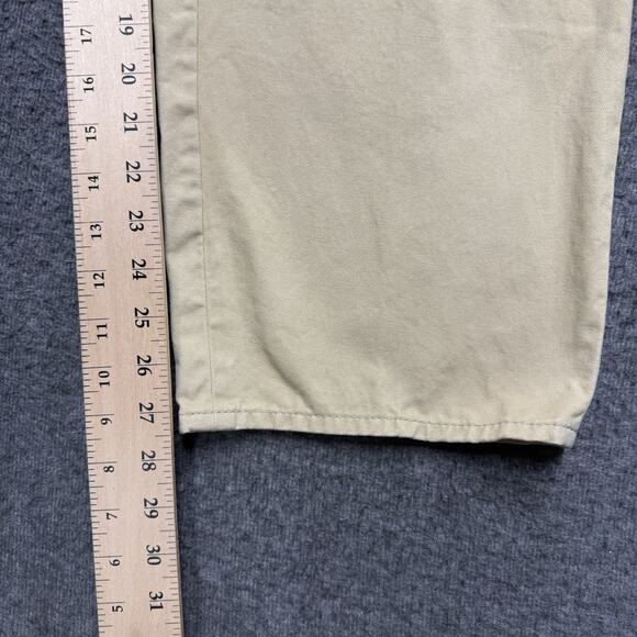 Non Stock Pants Mens 32x27 Khaki Straight Pleated Military Trousers Twill - Picture 6 of 6